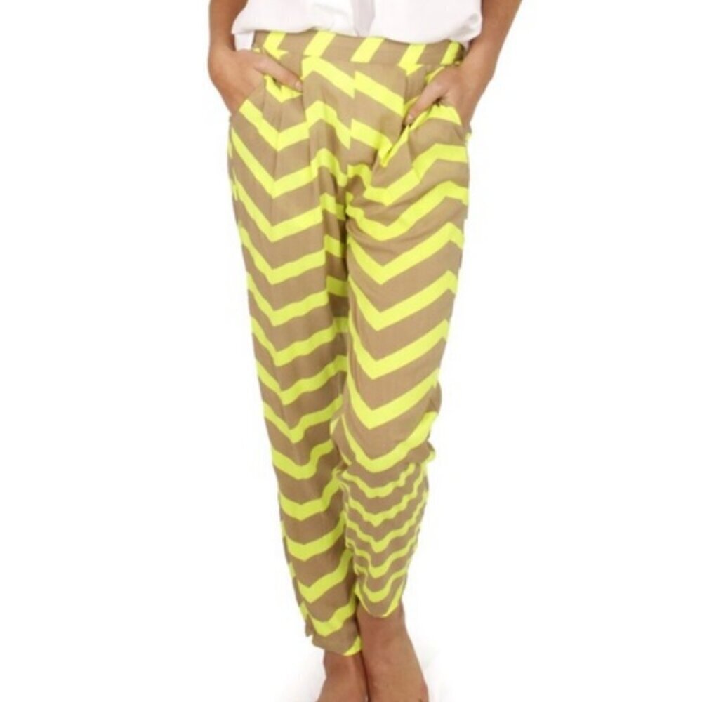Seafolly Australia Ziggie Chevron Rayon Beach Cover Up Pants SZL
